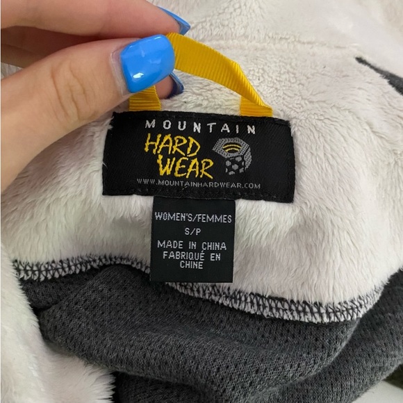 Mountain hardwear army green wool blend light weight full zip front jacket - Picture 6 of 6